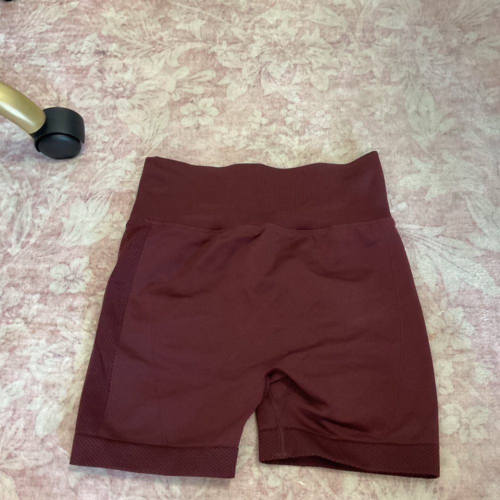 Women's Maroon Bike Shorts